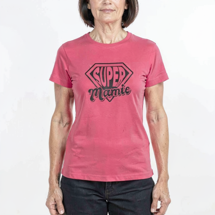 Tip Top Tshirt - T-shirt Femme Super Mamie - Made in France