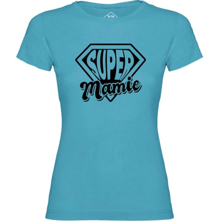 Tip Top Tshirt - T-shirt Femme Super Mamie - Made in France