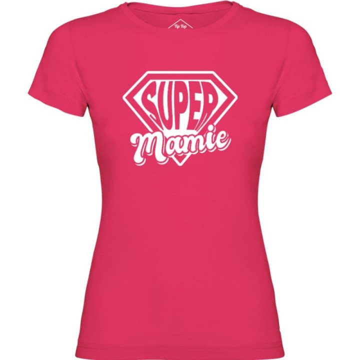 Tip Top Tshirt - T-shirt Femme Super Mamie - Made in France