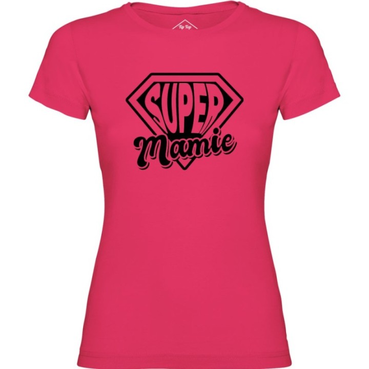Tip Top Tshirt - T-shirt Femme Super Mamie - Made in France