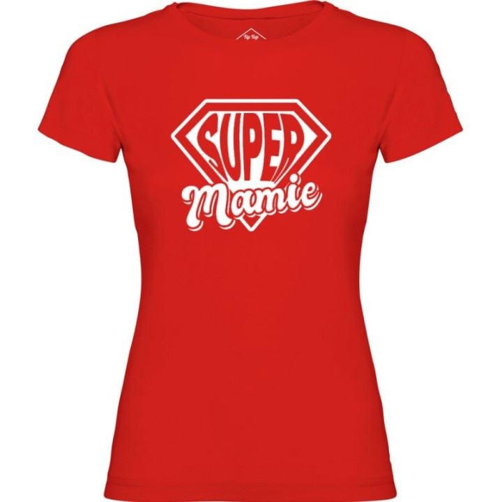 Tip Top Tshirt - T-shirt Femme Super Mamie - Made in France