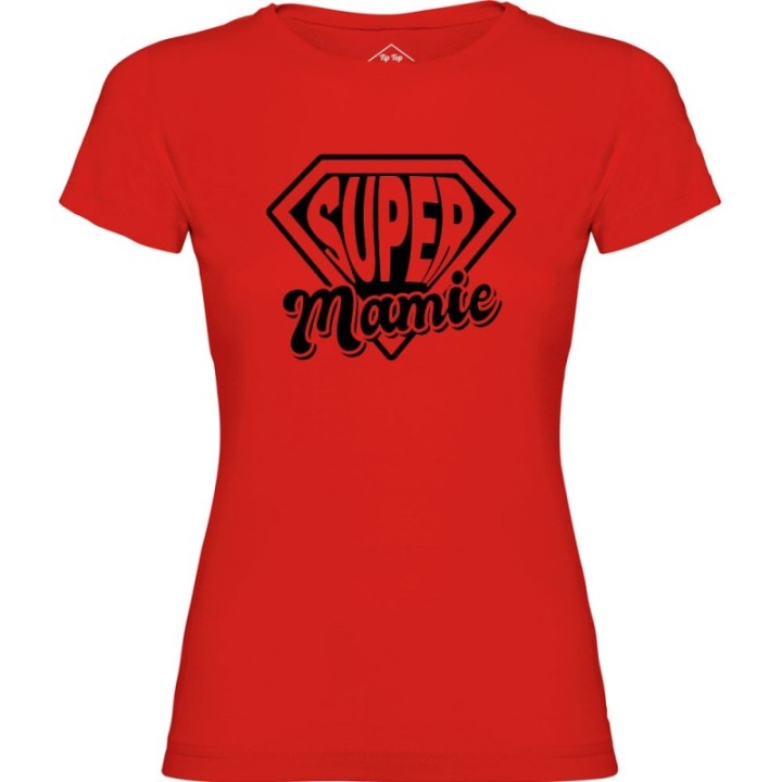 Tip Top Tshirt - T-shirt Femme Super Mamie - Made in France