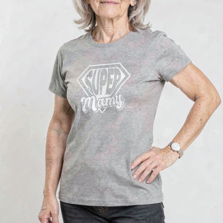 Tip Top Tshirt - T-shirt Femme Super Mamy - Made in France