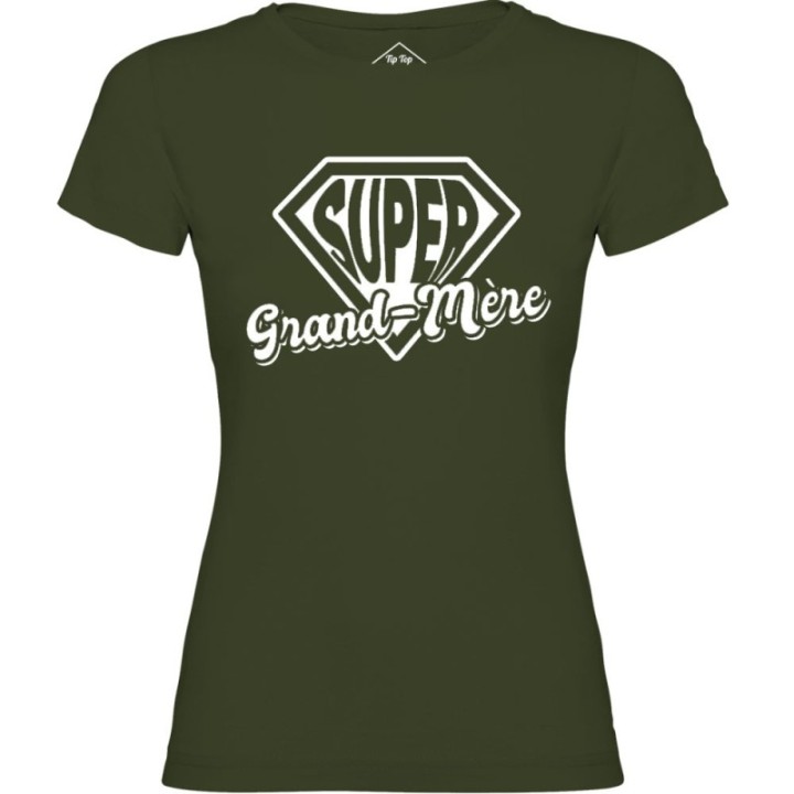 Tip Top Tshirt - T-shirt Femme Super Grand-Mère - Made in France