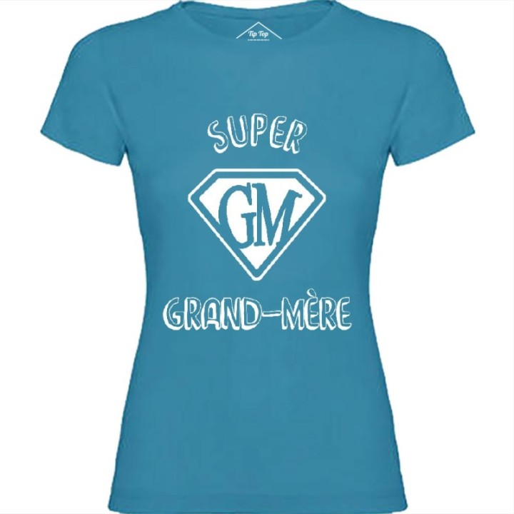 Tip Top Tshirt - T-shirt Femme Super Grand-Mère - Made in France