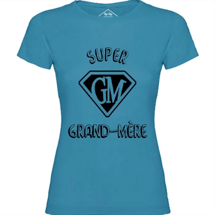 Tip Top Tshirt - T-shirt Femme Super Grand-Mère - Made in France