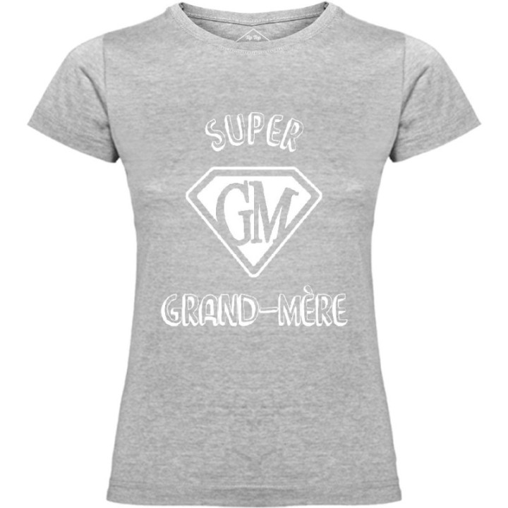 Tip Top Tshirt - T-shirt Femme Super Grand-Mère - Made in France