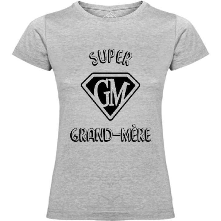 Tip Top Tshirt - T-shirt Femme Super Grand-Mère - Made in France