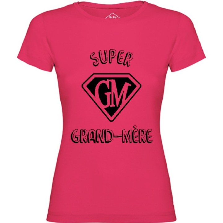 Tip Top Tshirt - T-shirt Femme Super Grand-Mère - Made in France