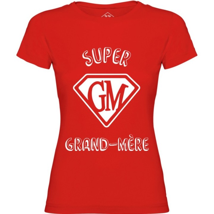 Tip Top Tshirt - T-shirt Femme Super Grand-Mère - Made in France