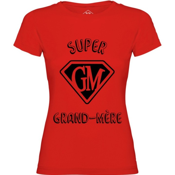 Tip Top Tshirt - T-shirt Femme Super Grand-Mère - Made in France
