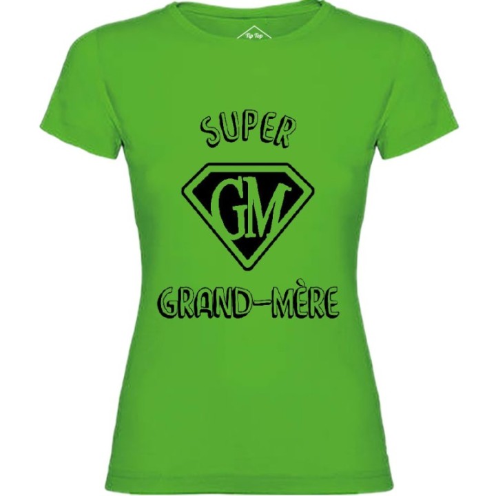 Tip Top Tshirt - T-shirt Femme Super Grand-Mère - Made in France