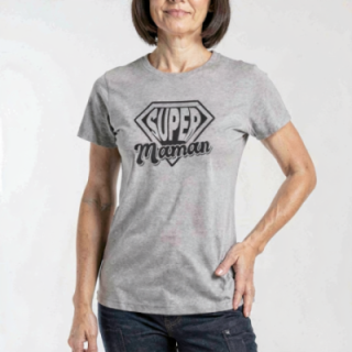 Tip Top Tshirt - T-shirt Femme Super Maman - Made in France