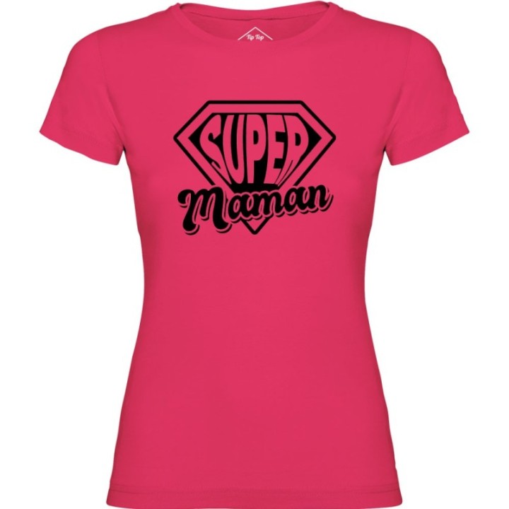 Tip Top Tshirt - T-shirt Femme Super Maman - Made in France