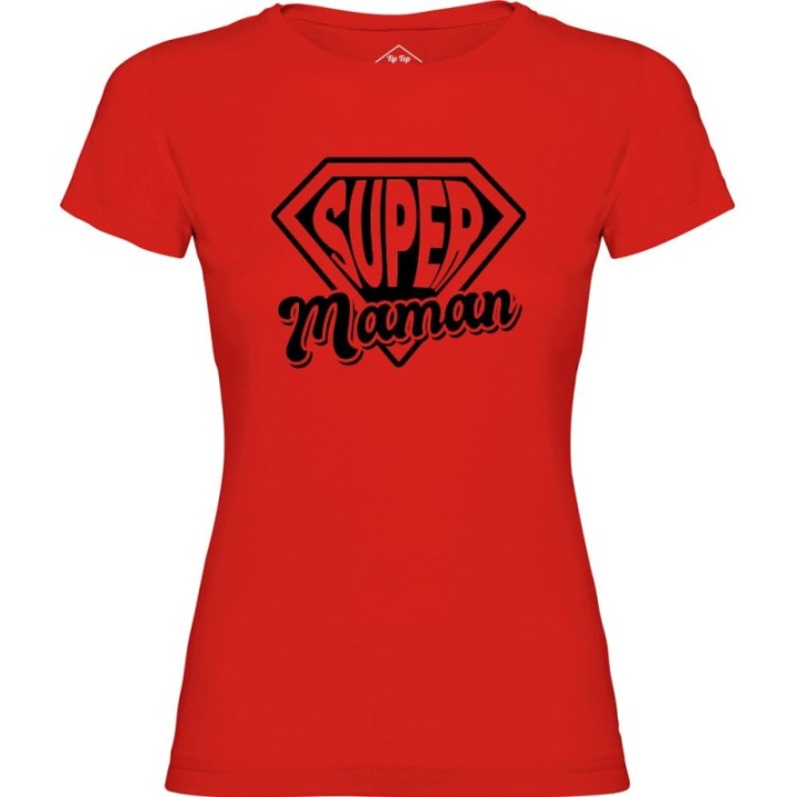 Tip Top Tshirt - T-shirt Femme Super Maman - Made in France