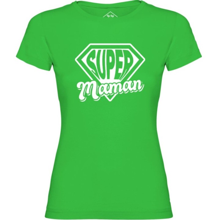 Tip Top Tshirt - T-shirt Femme Super Maman - Made in France