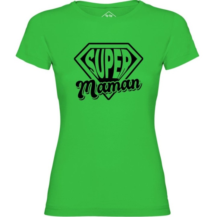 Tip Top Tshirt - T-shirt Femme Super Maman - Made in France
