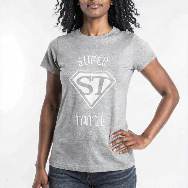 Tip Top Tshirt - T-shirt Femme Super Tatie - Made in France