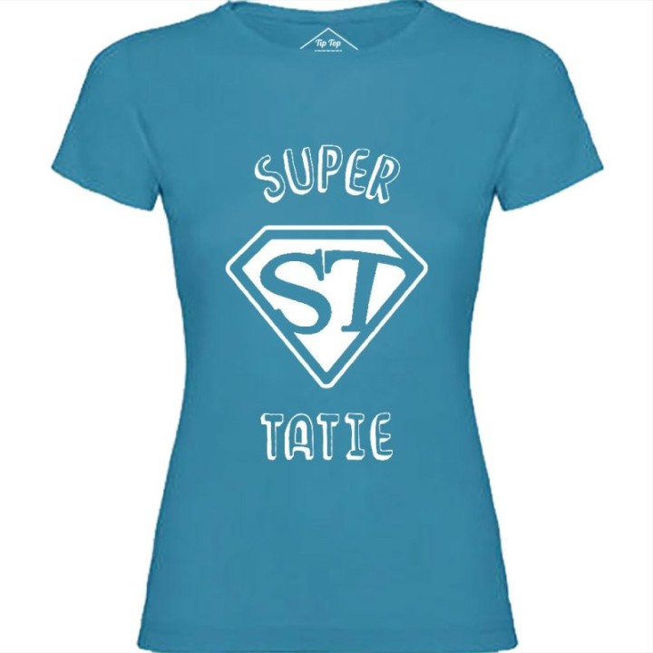 Tip Top Tshirt - T-shirt Femme Super Tatie - Made in France