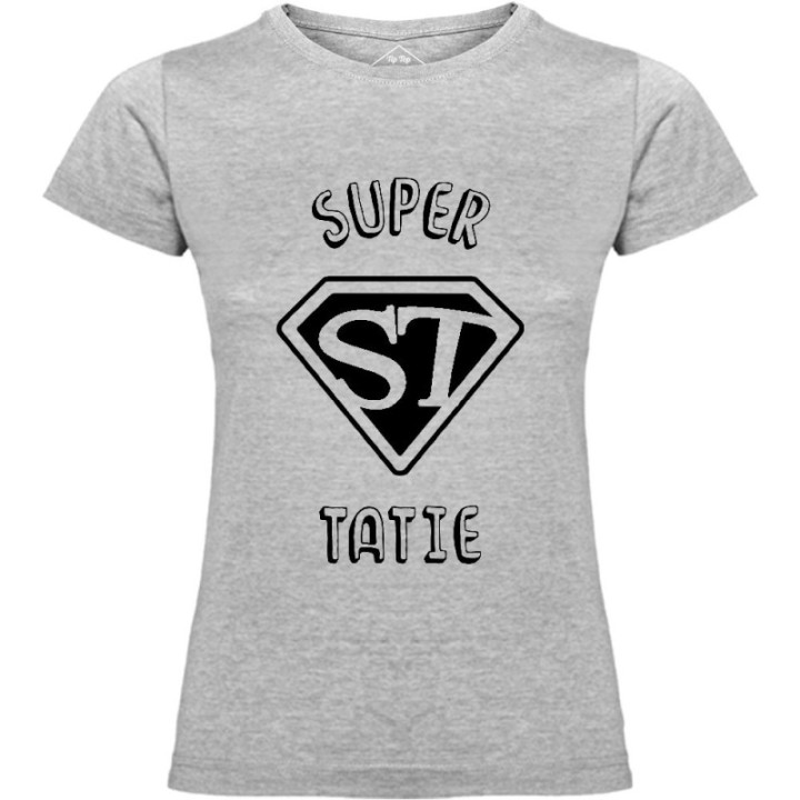 Tip Top Tshirt - T-shirt Femme Super Tatie - Made in France
