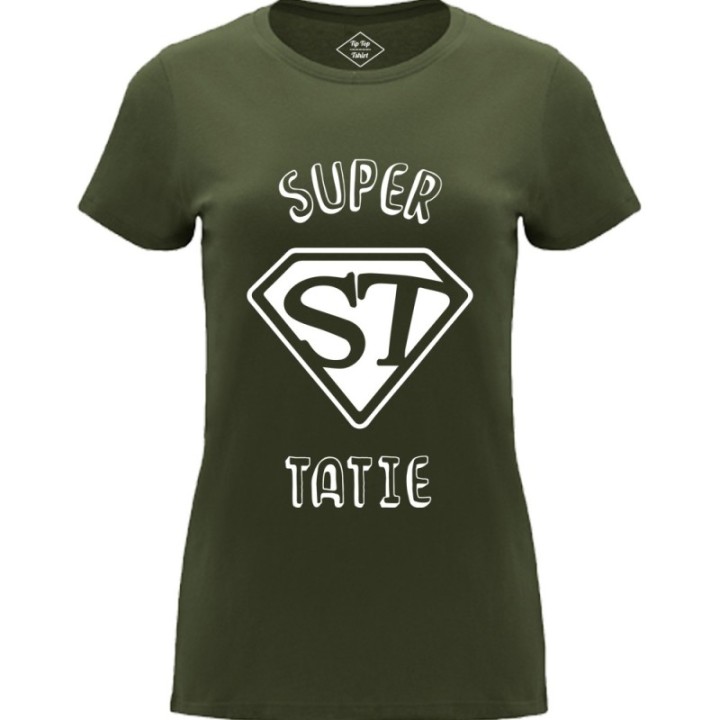 Tip Top Tshirt - T-shirt Femme Super Tatie - Made in France