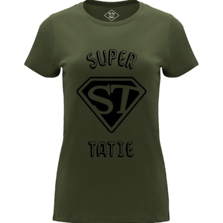 Tip Top Tshirt - T-shirt Femme Super Tatie - Made in France