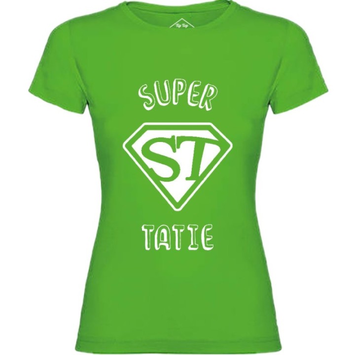 Tip Top Tshirt - T-shirt Femme Super Tatie - Made in France
