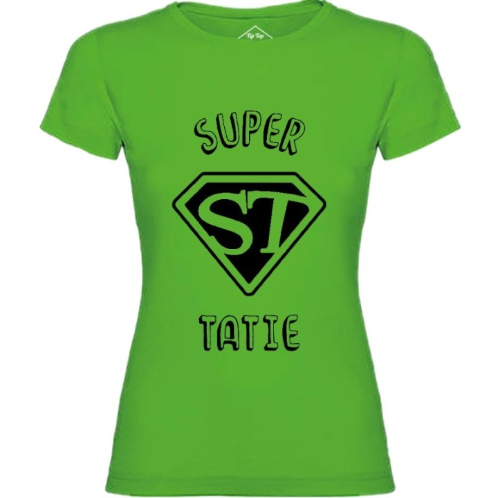 Tip Top Tshirt - T-shirt Femme Super Tatie - Made in France
