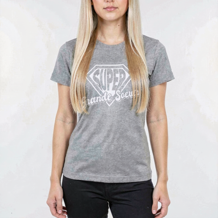 Tip Top Tshirt - T-shirt Femme Super Grande Soeur - Made in France