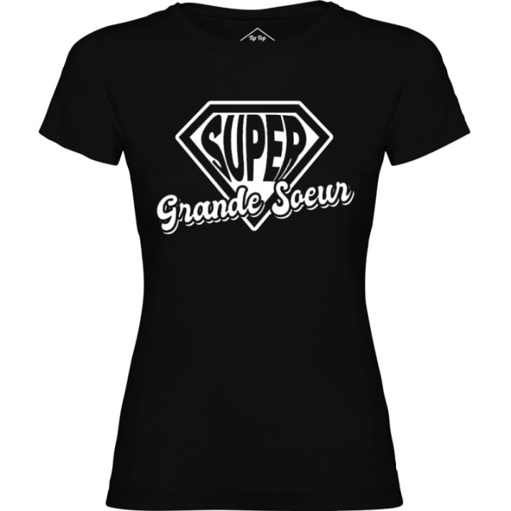 Tip Top Tshirt - T-shirt Femme Super Grande Soeur - Made in France