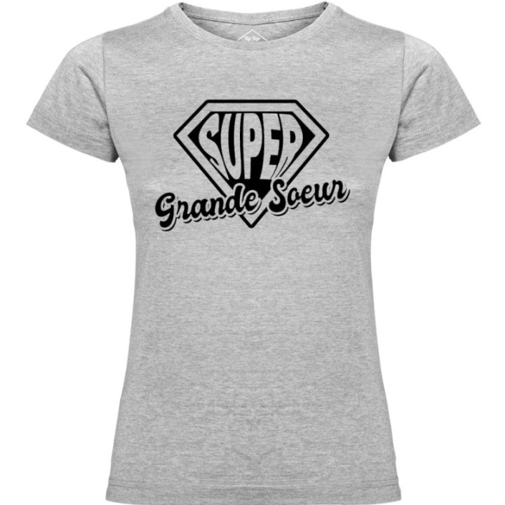 Tip Top Tshirt - T-shirt Femme Super Grande Soeur - Made in France