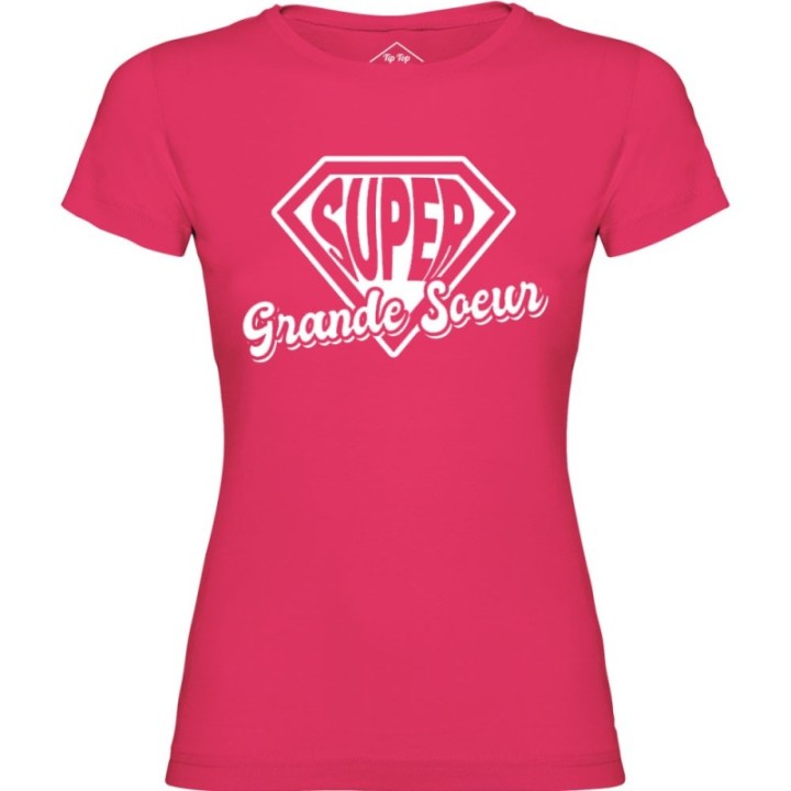 Tip Top Tshirt - T-shirt Femme Super Grande Soeur - Made in France
