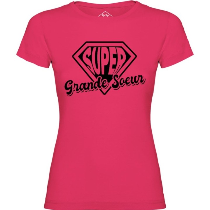 Tip Top Tshirt - T-shirt Femme Super Grande Soeur - Made in France