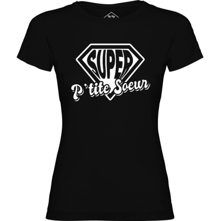 Tip Top Tshirt - T-shirt Femme Super P'tite Soeur - Made in France