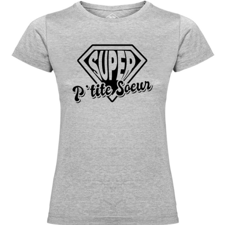 Tip Top Tshirt - T-shirt Femme Super P'tite Soeur - Made in France