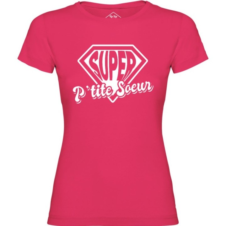 Tip Top Tshirt - T-shirt Femme Super P'tite Soeur - Made in France