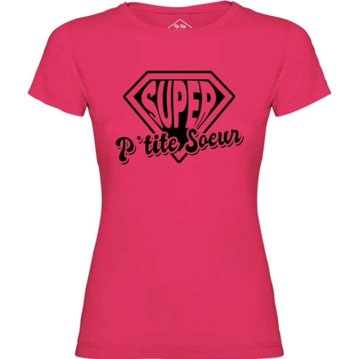 Tip Top Tshirt - T-shirt Femme Super P'tite Soeur - Made in France