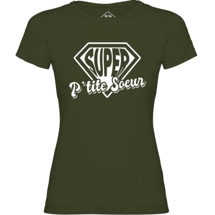 Tip Top Tshirt - T-shirt Femme Super P'tite Soeur - Made in France