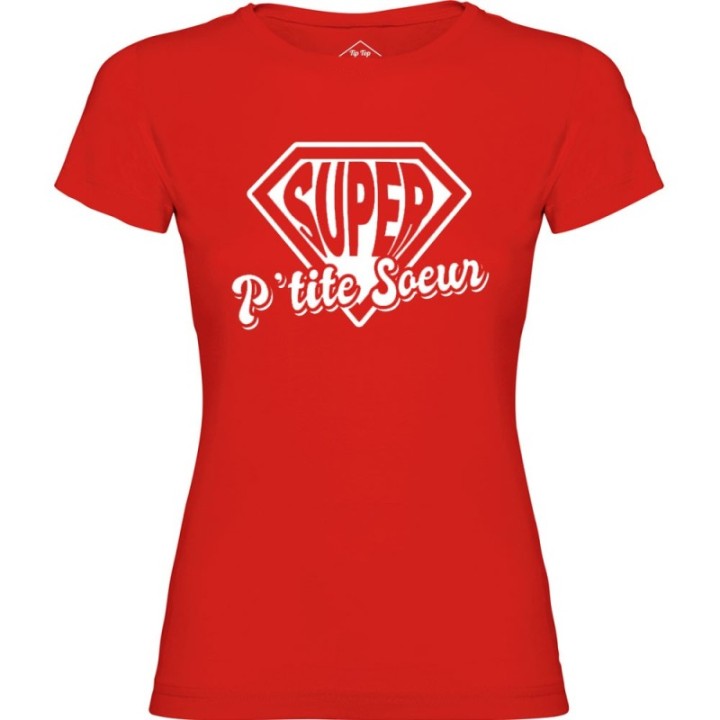 Tip Top Tshirt - T-shirt Femme Super P'tite Soeur - Made in France