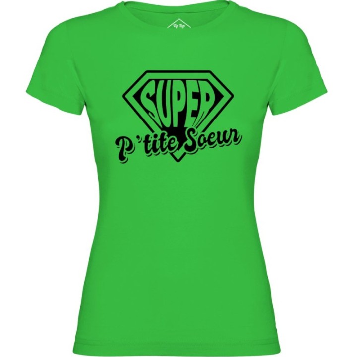 Tip Top Tshirt - T-shirt Femme Super P'tite Soeur - Made in France