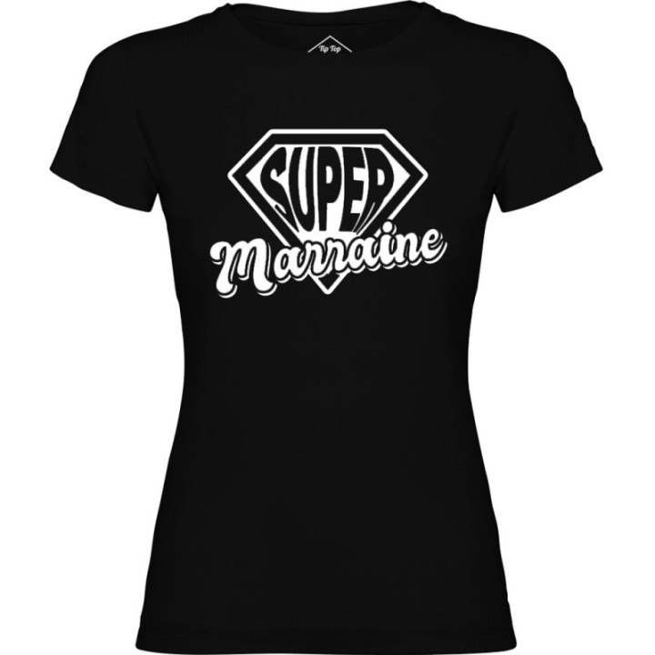 Tip Top Tshirt - T-shirt Femme Super Marraine - Made in France