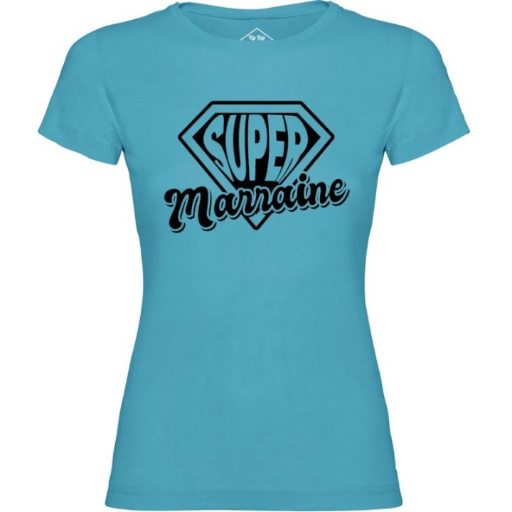 Tip Top Tshirt - T-shirt Femme Super Marraine - Made in France