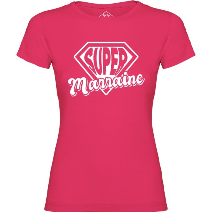 Tip Top Tshirt - T-shirt Femme Super Marraine - Made in France