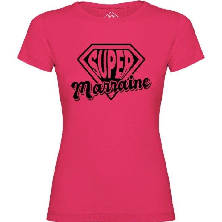 Tip Top Tshirt - T-shirt Femme Super Marraine - Made in France