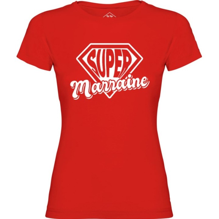 Tip Top Tshirt - T-shirt Femme Super Marraine - Made in France
