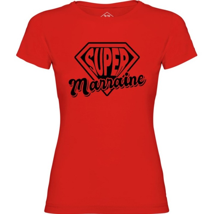 Tip Top Tshirt - T-shirt Femme Super Marraine - Made in France