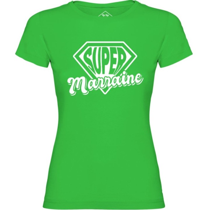 Tip Top Tshirt - T-shirt Femme Super Marraine - Made in France