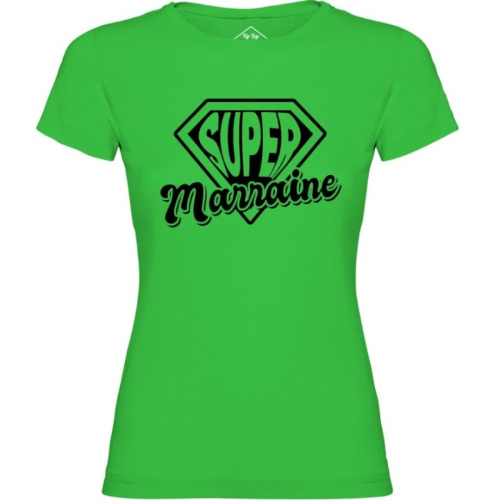 Tip Top Tshirt - T-shirt Femme Super Marraine - Made in France