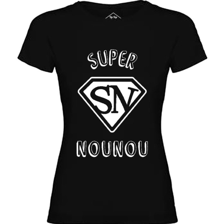 Tip Top Tshirt - T-shirt Femme Super Nounou - Made in France