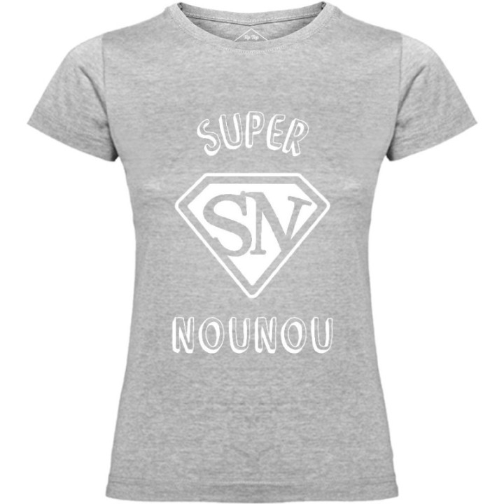 Tip Top Tshirt - T-shirt Femme Super Nounou - Made in France